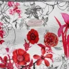 Kosmetiktasche Silver Meadow 94330 rosa mit Blumen