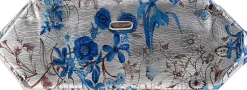 Kosmetiktasche Silver Meadow 94330 mit blauen Blumen