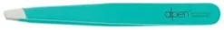 Kosmetische Pinzette abgeschrägt, grün, 8456.10TU, 10 cm