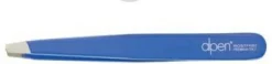Kosmetische Pinzette abgeschrägt, blau, 8456.10TU, 10 cm