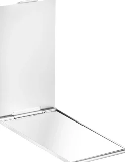 Kosmetischer Taschenspiegel 85574 quadratisch gestreift