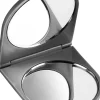 Kosmetischer Taschenspiegel 14x6 cm grau