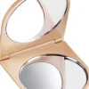 Kosmetischer Taschenspiegel 14x6 cm beige