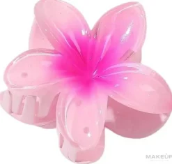 Krab-Haarspange Monoi-Blume, rosa