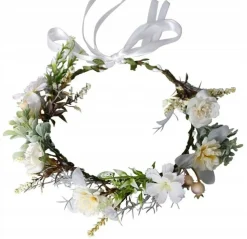 Kranz mit weißen Blumen, W111