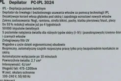 Lichtimpuls-Haarentfernungsgerät PC-IPL 3024