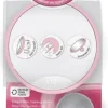 Magnetischer Spiegel mit Saugknopf und 10-facher Vergrößerung, rosa
