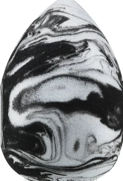 Make-up Schwamm Marmor weiß-schwarz