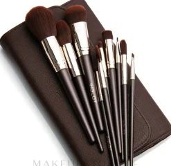 Make-up-Pinselset 10 St. im braunen Etui
