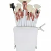 Make-up-Pinselset 18-tlg.+ Kosmetiktasche, weiß