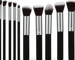 Make-up-Pinsel-Set 10-tlg. silber