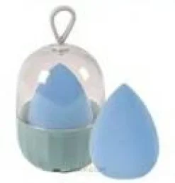 Make-up-Schwamm im Etui, 38426, Blau