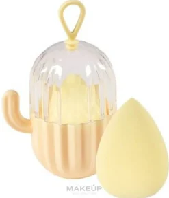 Make-up-Schwamm im Etui 38419 gelb