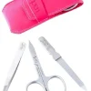 Maniküreset für Linkshänder, rosa, 4 Produkte
