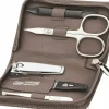 Maniküre-Set Siena mit Reißverschluss taupe 5-tlg.