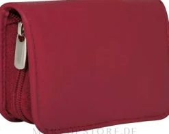 Maniküre-Set Siena mit Reißverschluss rot 5-tlg.