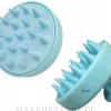 Massagebürste für die Kopfhaut blau