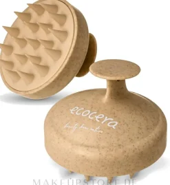 Massage-Bürste für die Kopfhaut beige