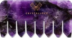 Massage-Haarkamm aus Amethyst