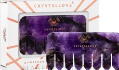 Massage-Haarkamm aus Amethyst