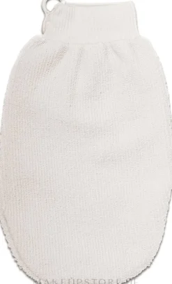 Massage-Handschuh weich weiß