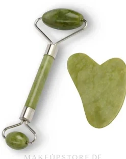 Massageset Roller und Gua-Sha-Massageplatte