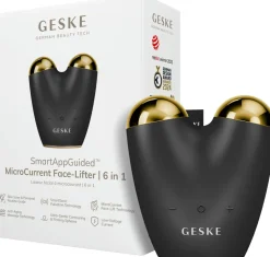 Mikrostrom-Gesichtsmassager 6in1, schwarz