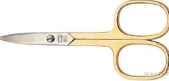 Nagelschere vergoldet 9 cm