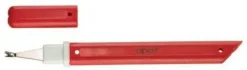 Nageltrimmer- und Feile, rot 13,5 cm