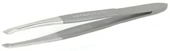 Pinzette für Augenbrauen mit Satinbeschichtung und abgeschrägten Spitzen