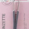 Pinzette gerade mit Kunststoffgriff 8 cm 1061/A grau