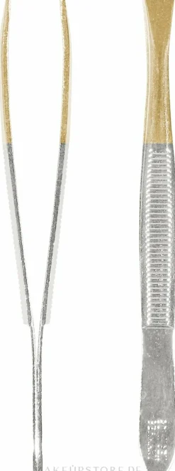 Pinzette mit goldenen Spitzen gerade 1060/GA