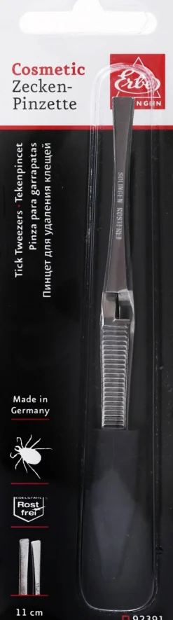 Pinzette mit scharfen und gebogenen Spitzen 11 cm