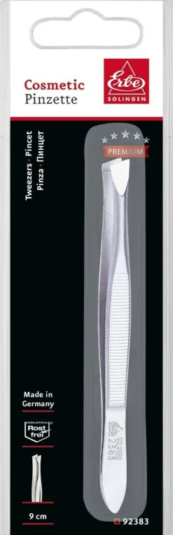 Pinzette schräg breit 9 cm
