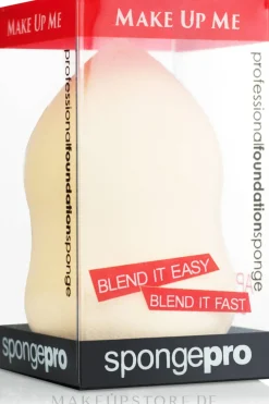 Professioneller Make-up-Schwamm in Birnenform beige