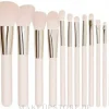 Professionelles Make-up Pinselset rosa 12 St.