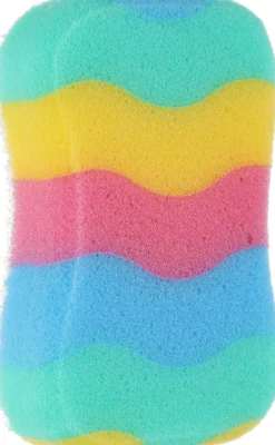 Rechteckiger 2in1-Badeschwamm, Regenbogen 10
