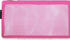 Reisekosmetiktasche rosa Pink mesh 22x10 cm