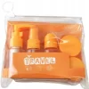 Reise-Set mit Behältern und Zubehör 7 in 1, orange, KS122B