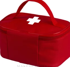 Rote Stofftasche zur Aufbewahrung von Erste-Hilfe-Artikeln 20x14x10 cm First Aid Kit
