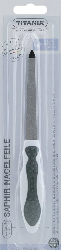 Saphir-Nagelfeile 17 cm grau