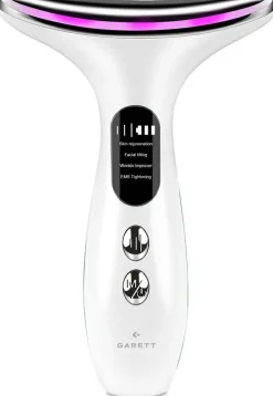 Schall-Massagegerät für Gesicht und Hals, weiß