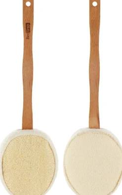 Schwamm mit Holzgriff aus Luffa