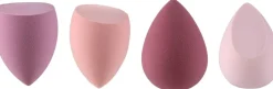 Schwammblender, 4 Stk., Fuchsia + Pfirsich + Kirschrot + Hellrosa