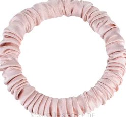 Scrunchie-Haargummi aus Naturseide in Puderfarbe Skinny
