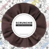 Scrunchie-Haargummi braun Suede Classic