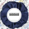 Scrunchie-Haargummi dunkelblau Satin Classic