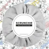 Scrunchie-Haargummi grau Suede Classic