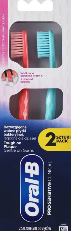 Set mit Zahnbürsten in extraweicher Härte, Minze + Koralle