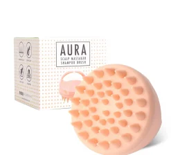 Shampoo-Bürste und Kopfhaut-Massagegerät, rosé